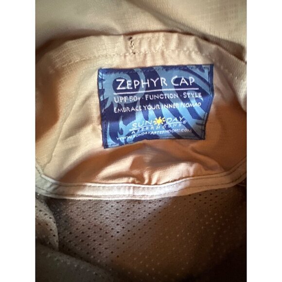 Sunday Afternoons Zephyr Cap UPF 50+ Large Tan Polyester Outdoor Hat - Picture 6 of 6